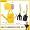 Red Toolbox Stanley Jr 4-Piece Garden Hand Tool Set With Gloves